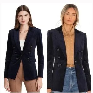 Veronica beard curduroy midnight blue blazer